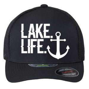 Lake Life Gift Nautical Themed Anchor Hooded Meaningful Gift Funny Gift Flexfit Unipanel Trucker Cap