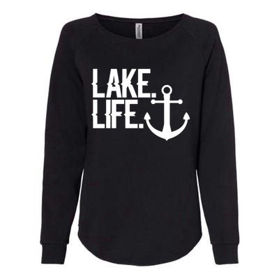 Lake Life Gift Nautical Themed Anchor Hooded Meaningful Gift Funny Gift Womens California Wash Sweatshirt