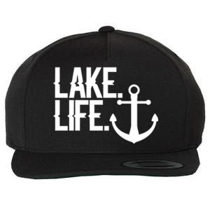 Lake Life Gift Nautical Themed Anchor Hooded Meaningful Gift Funny Gift Wool Snapback Cap