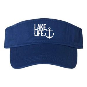 Lake Life Gift Nautical Themed Anchor Hooded Meaningful Gift Funny Gift Valucap Bio-Washed Visor