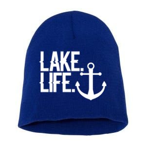 Lake Life Gift Nautical Themed Anchor Hooded Meaningful Gift Funny Gift Short Acrylic Beanie