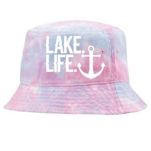 Lake Life Gift Nautical Themed Anchor Hooded Meaningful Gift Funny Gift Tie-Dyed Bucket Hat