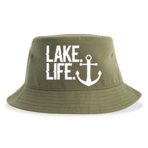 Lake Life Gift Nautical Themed Anchor Hooded Meaningful Gift Funny Gift Sustainable Bucket Hat