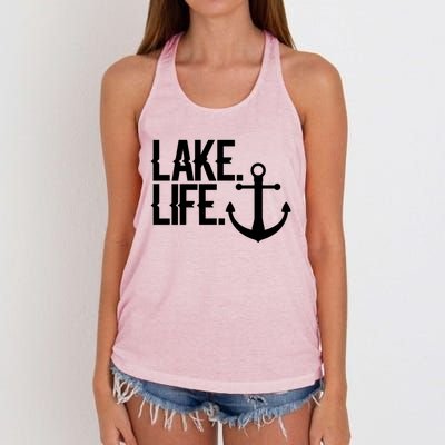 Lake Life Gift Nautical Themed Anchor Hooded Meaningful Gift Funny Gift Women's Knotted Racerback Tank