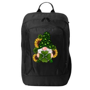 Leopard Love Gnomes Shamrock Irish Lucky St Patrick's Day Gift City Backpack