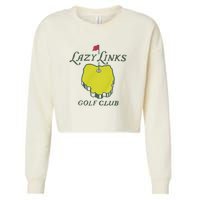 Lazy Links Golf Club Cropped Pullover Crew