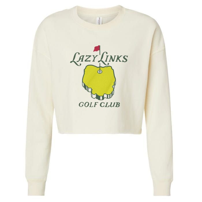 Lazy Links Golf Club Cropped Pullover Crew