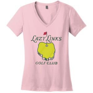 Lazy Links Golf Club Women's V-Neck T-Shirt