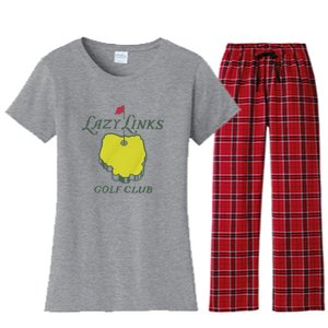 Lazy Links Golf Club Women's Flannel Pajama Set