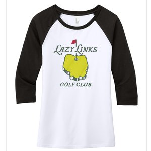 Lazy Links Golf Club Women's Tri-Blend 3/4-Sleeve Raglan Shirt