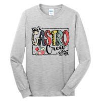 Leopard Lettering Gastro Crew Vintage Gastroenterology Nurse Tall Long Sleeve T-Shirt