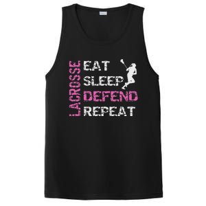 Lacrosse Lax Gear Gifts Eat Sleep Defend PosiCharge Competitor Tank