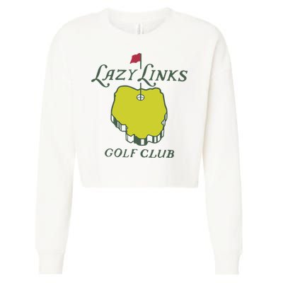 Lazy Links Golf Club Cropped Pullover Crew