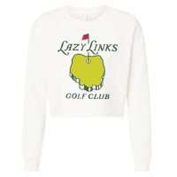 Lazy Links Golf Club Cropped Pullover Crew