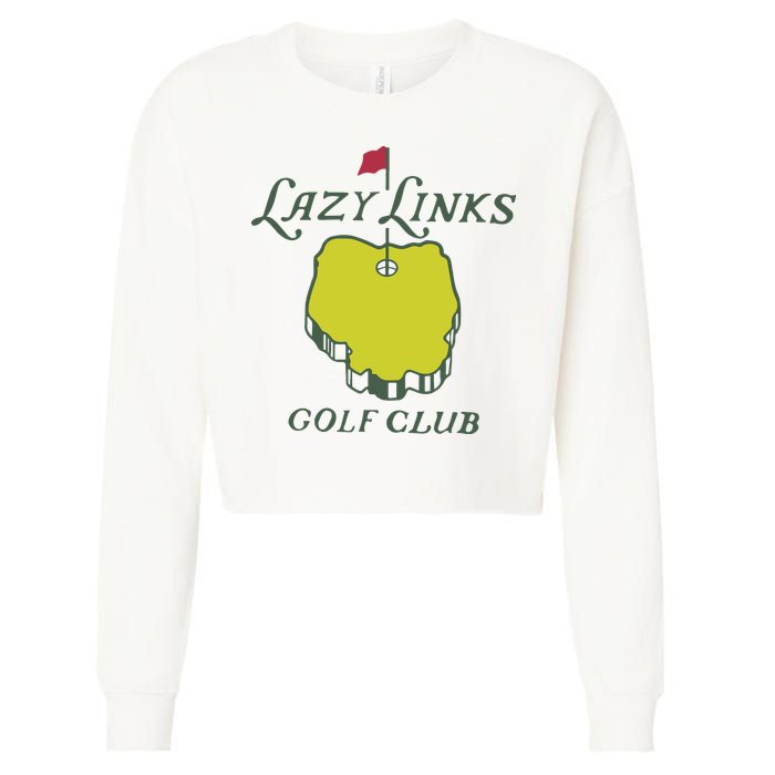 Lazy Links Golf Club Cropped Pullover Crew