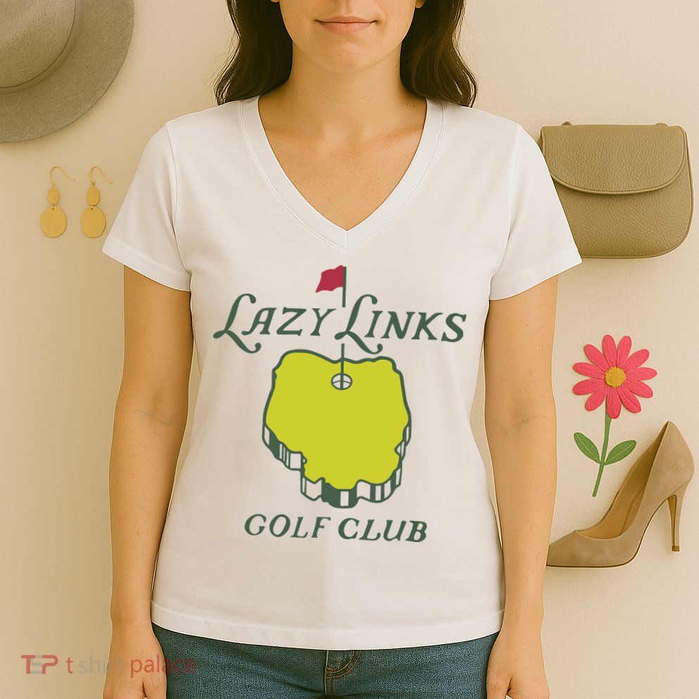 Lazy Links Golf Club Women's V-Neck T-Shirt