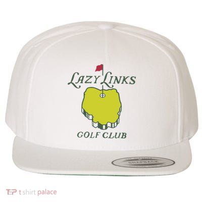 Lazy Links Golf Club Wool Snapback Cap