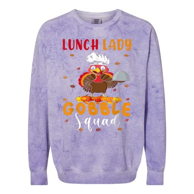 Lunch Lady Gobble Squal Colorblast Crewneck Sweatshirt