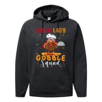 Lunch Lady Gobble Squal Performance Fleece Hoodie