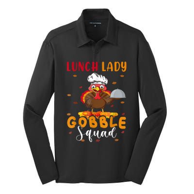 Lunch Lady Gobble Squal Silk Touch Performance Long Sleeve Polo