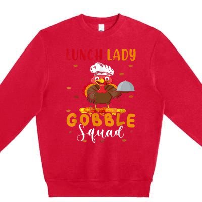 Lunch Lady Gobble Squal Premium Crewneck Sweatshirt