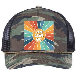 Love Like Gus Blue Wave Creative Retro Rope Trucker Hat Cap