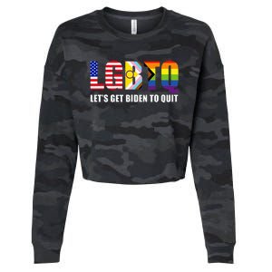 Lgbtq Lets Get Biden To Quite Cropped Pullover Crew