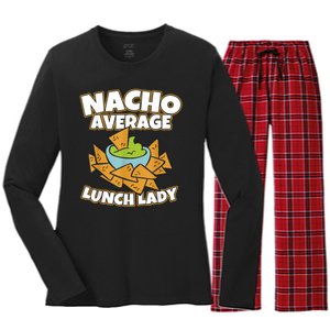 Lunch Lady Gifts Cafeteria Worker School Lunch Ladies Women's Long Sleeve Flannel Pajama Set 