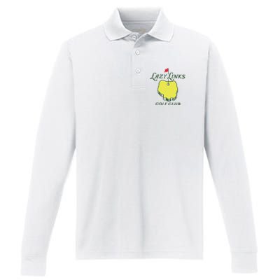 Lazy Links Golf Club Performance Long Sleeve Polo