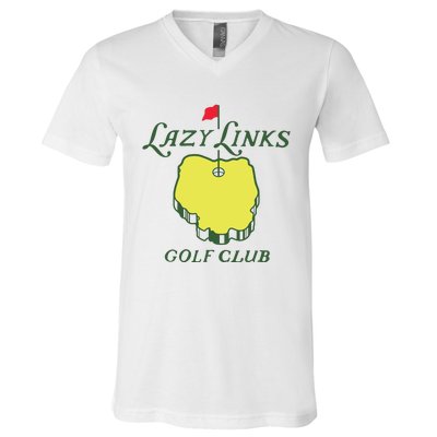 Lazy Links Golf Club V-Neck T-Shirt