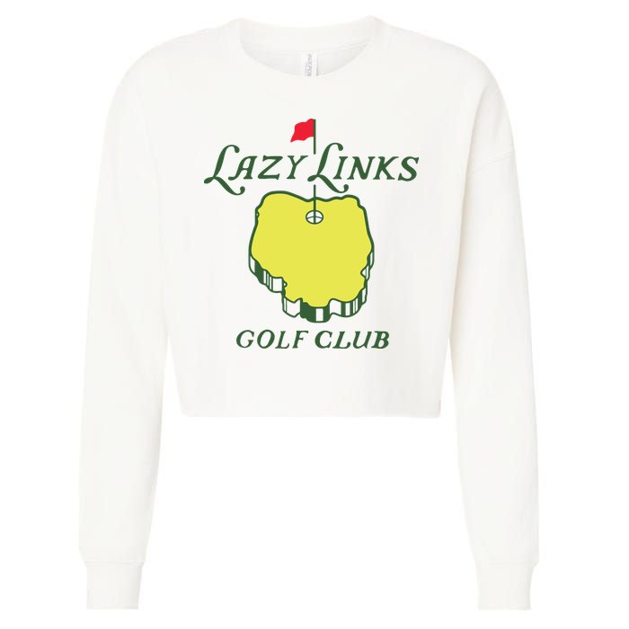 Lazy Links Golf Club Cropped Pullover Crew