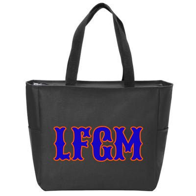 Lfgm | LetS Go Mets Zip Tote Bag
