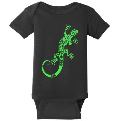Lizard Lovers Gecko Lovers Art Deco Design Baby Bodysuit