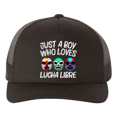 L.U.C.H.A L.I.B.R.E Gift Mexican Wrestling Mask Yupoong Adult 5-Panel Trucker Hat