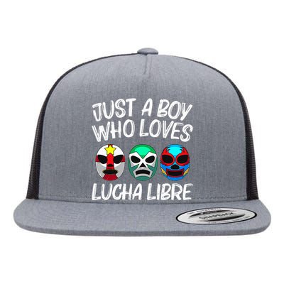 L.U.C.H.A L.I.B.R.E Gift Mexican Wrestling Mask Flat Bill Trucker Hat