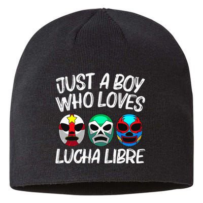 L.U.C.H.A L.I.B.R.E Gift Mexican Wrestling Mask Sustainable Beanie