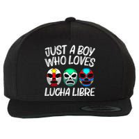 L.U.C.H.A L.I.B.R.E Gift Mexican Wrestling Mask Wool Snapback Cap