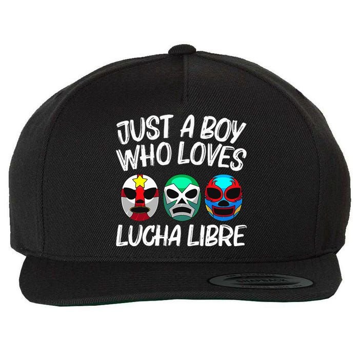 L.U.C.H.A L.I.B.R.E Gift Mexican Wrestling Mask Wool Snapback Cap