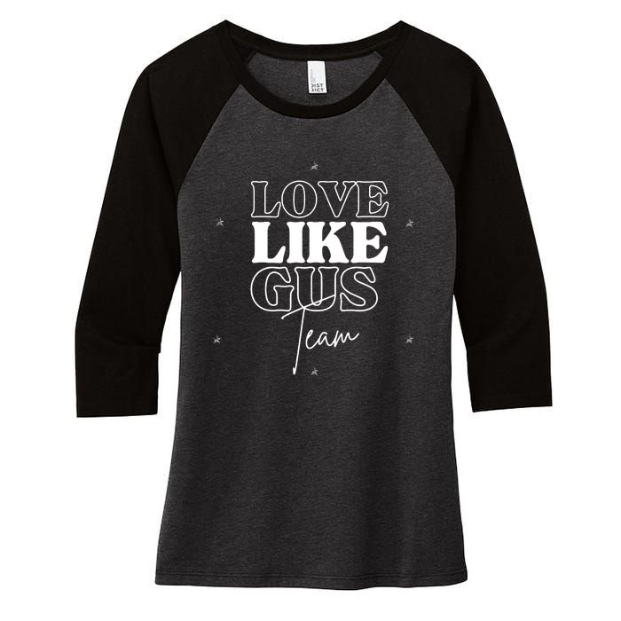 Love Like Gus Women's Tri-Blend 3/4-Sleeve Raglan Shirt