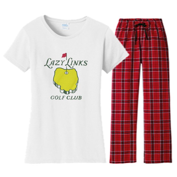 Lazy Links Golf Club Women's Flannel Pajama Set