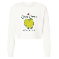 Lazy Links Golf Club Cropped Pullover Crew