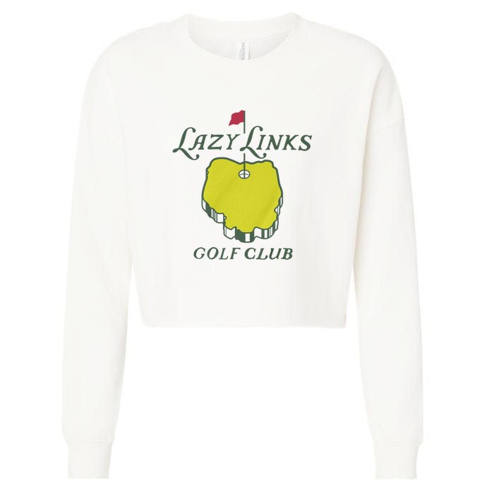 Lazy Links Golf Club Cropped Pullover Crew