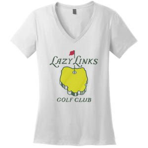 Lazy Links Golf Club Women's V-Neck T-Shirt