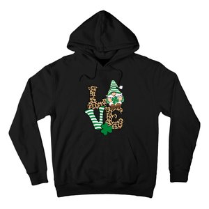 Lucky Love Gnome St Patrick's Day Gnomes Shamrock Irish Hoodie