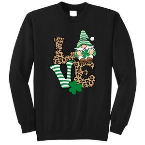 Lucky Love Gnome St Patrick's Day Gnomes Shamrock Irish Sweatshirt