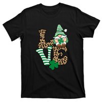 Lucky Love Gnome St Patrick's Day Gnomes Shamrock Irish T-Shirt