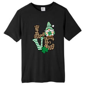 Lucky Love Gnome St Patrick's Day Gnomes Shamrock Irish Tall Fusion ChromaSoft Performance T-Shirt