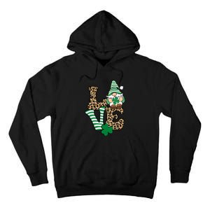 Lucky Love Gnome St Patrick's Day Gnomes Shamrock Irish Tall Hoodie