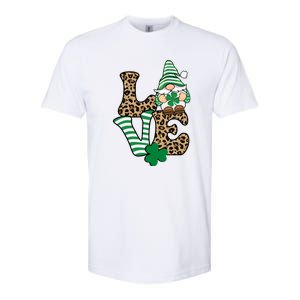 Lucky Love Gnome St Patrick's Day Gnomes Shamrock Irish Softstyle CVC T-Shirt