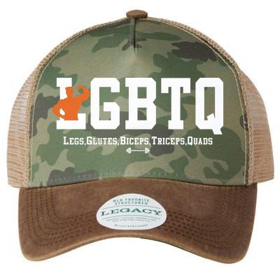 Lgbtq Legs Glutes Biceps Triceps Quads Legacy Tie Dye Trucker Hat